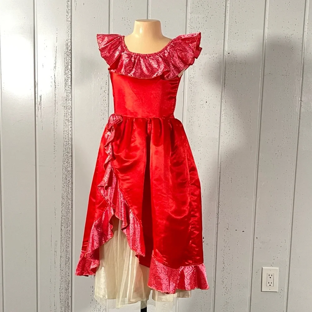 ***Disney Girl's  Princess Elena of Avalor  Halloween Costumes  Sz 7/8